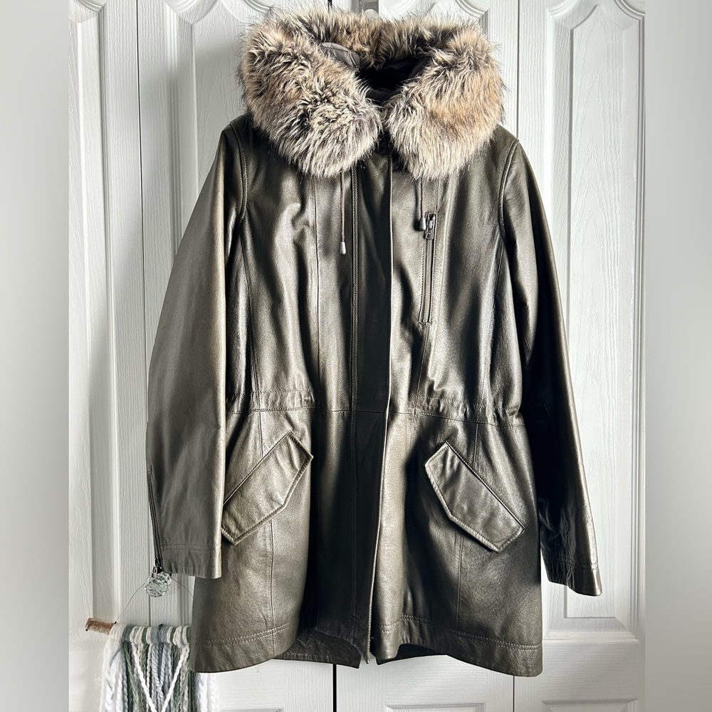 Danier Leather Parka with Removable Lining
